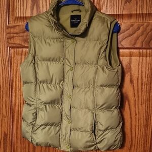 FADED GLORY Women's Green Quilted Vest Size M